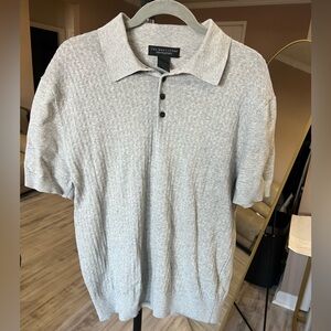 Bloomingdale's Light Gray Polo Shirt